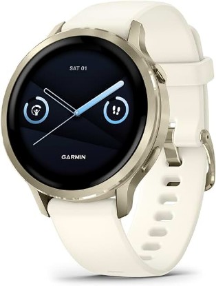 Picture of Garmin Venu® 4, Advanced Fitness Smartwatch, 41mm, Bone Silicone | 24/7 Health Monitoring, Advanced Sleep Tracking, Health Status, 80+ Preloaded Sports Apps, Built-In Flashlight