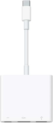 Picture of Apple USB-C Digital AV Multiport Adapter | USB-C to HDMI video output with 4K resolution, USB-A port and 60W power delivery