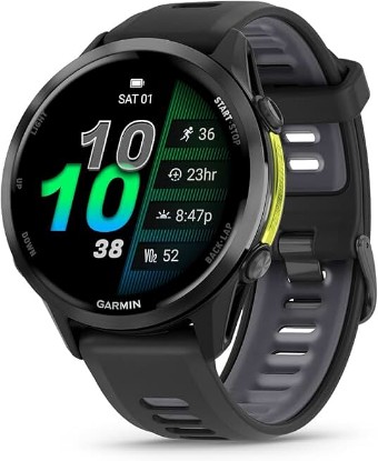 Picture of Garmin Forerunner® 970, 47mm, Carbon Gray DLC Titanium, Black/Whitestone | Premium GPS Running & Triathlong Smartwatch, AMOLED Display, Built-In Flashlight, Enhanced Navigation