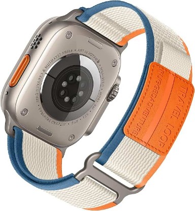 Picture of Nylon Trail Loop for Apple Watch Ultra 3/2 band 49mm 46mm 45mm 44mm 42mm 41mm 40mm 38mm, Breathable Sport Strap for Apple Watch bands men women, Soft Stretchy iWatch Series 11/10/9/8/7/6/5/4/3 SE3/2