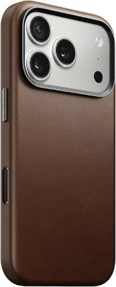 Picture of NOMAD Traditional Leather Case Brown Compatible with iPhone 17 Pro Leather Magsafe Charging Compatible Phone Case for iPhone 17 Pro