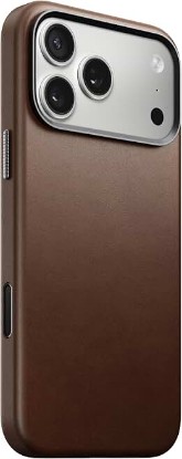 Picture of NOMAD Traditional Leather Case Brown Compatible with iPhone 17 Pro Max Leather Magsafe Charging Compatible Phone Case for iPhone 17 Pro Max