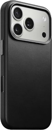 Picture of NOMAD Traditional Leather Case Black Compatible with iPhone 17 Pro Leather Magsafe Charging Compatible Phone Case for iPhone 17 Pro