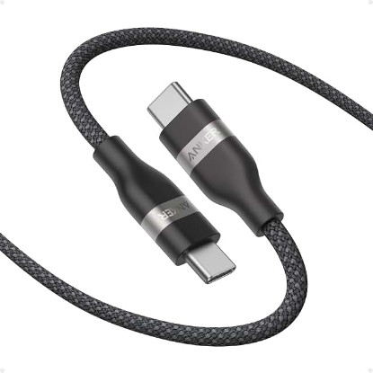 Picture of Anker Nano USB C to USB C Cable, 240W Fast Charging Cable (10 ft, Black) | Flexible Multi-Color Braided Charger for iPhone 17 Series, MacBook Pro, and More
