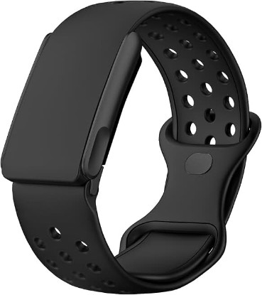 Picture of Bands Compatible with Whoop 5.0 Band - Breathable with Air Holes & On-Wrist Charging, Waterproof Replacement Silicone Sport Strap for Whoop 5.0 One/Peak/Life/MG, Not for Whoop 4.0