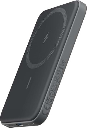 Picture of Anker 621 MagGo Power Bank, 5,000mAh Magnetic Portable Charger | Travel Essential Battery Pack with USB-C Cable, Compatible with iPhone 16 / 15 / 14 / 13 / 12 Series ClimatePartner certified