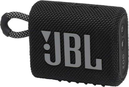 Picture of JBL Go 3 - Portable Mini Bluetooth Speaker, big audio and punchy bass, IP67 waterproof and dustproof, 5 hours of playtime, speaker for home, outdoor and travel (Black)