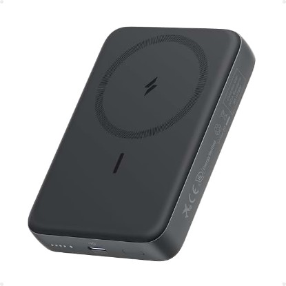 Picture of Anker Zolo Magnetic Power Bank,10,000mAh Magsafe Portable Charger | Compact Wireless Battery Pack with 30W Max Fast Charging, Skin-Friendly and Durable Design for Travel ClimatePartner certified