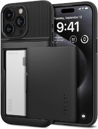 Picture of Spigen Slim Armor CS Designed for iPhone 15 Pro Case (2023) [Military-Grade Protection] - Black