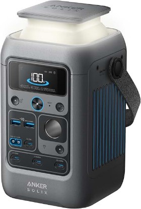 Picture of Anker SOLIX C300 DC Portable Power Station, 288Wh, 300W, Outdoor Camping | 288Wh LiFePO4 Battery, 300W Solar Generator for UPS, Travel, and Emergency Use (No Wall Charger Included) ClimatePartner certified