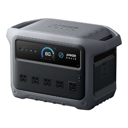 Picture of Anker SOLIX C1000 Gen 2 Portable Power Station, 1,024Wh, 2,000W, Camping | 1,024Wh LiFePO4 Battery, Full Charge in 49 Min, 2,000W Solar Generator (Peak 3,000W) for UPS, Outdoor and Emergency Use ECOLOGO