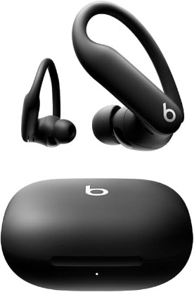Picture of Beats Powerbeats Pro 2 - Wireless Noise Cancelling Workout Earbuds with Secure- Fit Earhooks, Up to 45-Hour Battery with Charging Case, Sweat & Water Resistant, Heart Rate Monitoring - Jet Black | High-performance audio with 12-hour battery and IPX4 water resistance