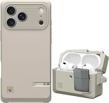 Picture of Spigen Classic LS MagFit Designed for iPhone 17 Pro Max with Classic LS AirPods Pro 3 Case
