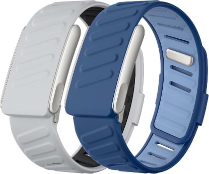 Picture of 2 Pack Sport Band Compatible with WHOOP 5.0/MG Bands Strap Men Women | Soft Silicone Waterproof Sweatproof Adjustable Replacement Wristbands for Whoop 5.0 Band One, Peak and Life [Not for Gen 4]