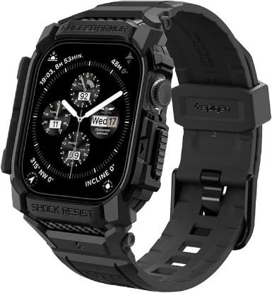 Picture of Spigen for Apple Watch Series 11/10 46mm Band with Case, Rugged Armor Pro Cover with Strap