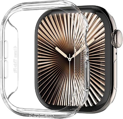 Picture of Spigen Thin Fit for Apple Watch Series 11/10 42mm Case | Slim Lightweight Protective Scratch Resistant PC Cover - Crystal Clear