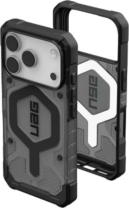 Picture of URBAN ARMOR GEAR UAG Designed for iPhone 17 Pro Case Pathfinder Clear - Compatible with MagSafe Military Grade Protective Cover, Ash/Black