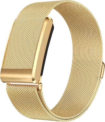 Picture of DADO Milanese Stainless Steel Band Compatible with WHOOP 5.0, One, Peak, and Life | Lightweight Magnetic Breathable & Fully Adjustable Wristband (Charging Requires Removal)