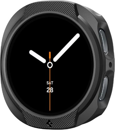 Picture of Spigen Liquid Air for Samsung Galaxy Watch 9/8 44mm Case (2026/2025) | Lightweight Flexible Slim Scratch Resistant Shock Proof TPU Cover - Matte Black