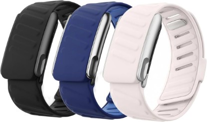 Picture of 3 Pack SportFlex Silicone Bands Compatible with WHOOP 5.0/MG Flexible Sport Wrist Straps, Adjustable Water-Resistant Sweat-Resistant Bands for Active and Daily Wear, Not for Gen 4