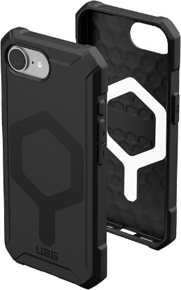 Picture of URBAN ARMOR GEAR UAG Designed for iPhone 17e / iPhone 16e Case Essential Armor - Compatible with MagSafe Rugged Military Grade Drop Proof Military Grade Drop Proof Protective Cover, Opaque Black
