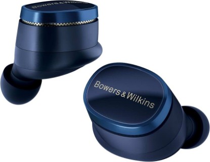 Picture of Bowers & Wilkins Pi8 Wireless Bluetooth Earbuds (Midnight Blue), in-Ear Bluetooth Earphones with Qualcomm & aptX Lossless, Active Noise Cancelling Earbuds, 3 Built-in Mics, 15-Min Quick Charging