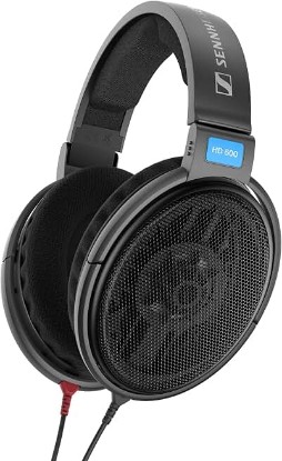 Picture of Sennheiser HD600 Headphones | Open-back design with noise isolation and ear cushions for studio monitoring, hi-fi listening and recording