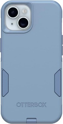 Picture of OtterBox iPhone 17e, 16e, 15, 14, & 13 Commuter Series Case - Crisp Denim (Blue), Pocket-Friendly, with Port Protection - Thin & Protective iPhone Case, Dual-Layer, Impact Absorbing iPhone Case