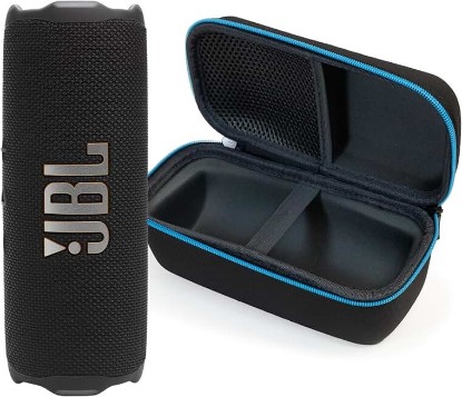 Picture of JBL Flip 7 (Black) + Bundle with divvi! Protective Hardshell Case (Black)