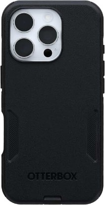 Picture of OtterBox iPhone 16 Pro Commuter Series Case - Black, Thin & Protective iPhone Case, Dual-Layer, Impact Absorbing iPhone Case | Thin & Protective iPhone Case, Dual-Layer, Impact Absorbing iPhone Case, Best MagSafe iPhone Cases for Wireless Charging