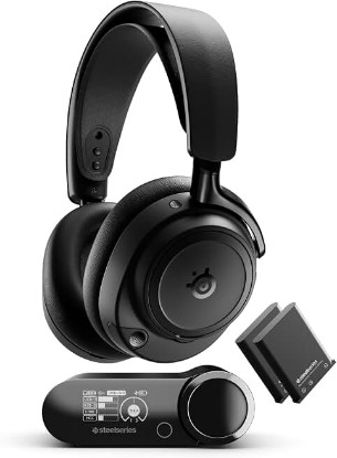 Picture of SteelSeries Arctis Nova Elite - Hi-Res Wireless Gaming Headset — 96kHz/24bit — Carbon Fiber Speakers — ANC — AI Noise Rejection — App — 2.4GHz + BT — Multi-Source Mix — OmniPlay PC+PlayStation+Xbox TCO Certified