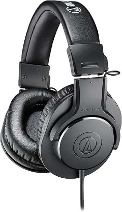 Picture of Audio-Technica ATH-M20x Professional Studio Monitor Headphones, Black