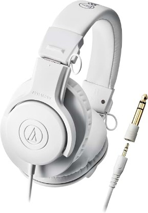 Picture of Audio-Technica ATH-M20x Professional Studio Monitor Headphones, White