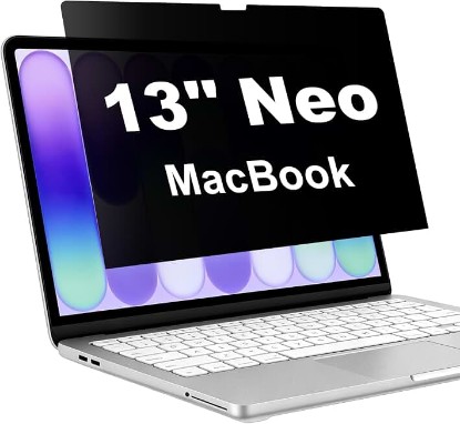 Picture of Privacy Screen for 2026 MacBook Neo 13-Inch A18 Pro, Anti Glare Film Blue Light Filter, Reduce Eye Strain Laptop Privacy Screen Shield and Protector for Mac Neo