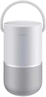 Picture of Bose Portable Smart Speaker — Wireless Bluetooth Speaker with Alexa Voice Control Built-in, Silver | 360-degree sound with Wi-Fi and Bluetooth for music, podcasts and smart home control