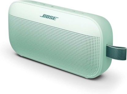 Picture of Bose SoundLink Flex Bluetooth Speaker (2nd Gen) - Portable Outdoor Speaker with Hi-Fi Audio, Waterproof and Dustproof, USB-C, Up to 12 Hours Battery Life, Dewdrop Mint - Limited Edition Color