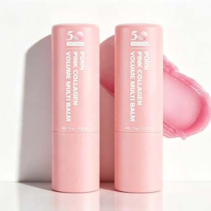 Picture of PDRN Pink Collagen Volume Multi Balm Stick, 0.35 oz | For Daily Skincare, Women and Men Can Use the Multi-Area Stick on Face, Lips, Eyes and Neck or as a Makeup Base