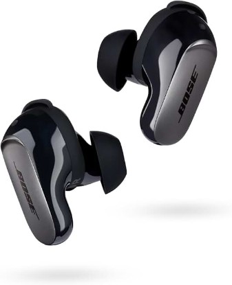 Picture of Bose QuietComfort Ultra True Wireless Noise Cancelling In-Ear Earbuds - Black (Renewed)