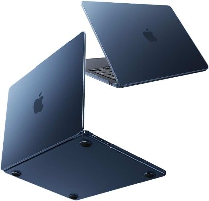 Picture of EooCoo Case for MacBook Air 13 inch M5 M4 M3 M2 2026-2022, Midnight Clear | Color Match, Scratch & Fingerprint Resistant, Easy Snap-On, Matte Protective Cover, Model: A3449 A3240 A3113 A2681 Global Recycled Standard