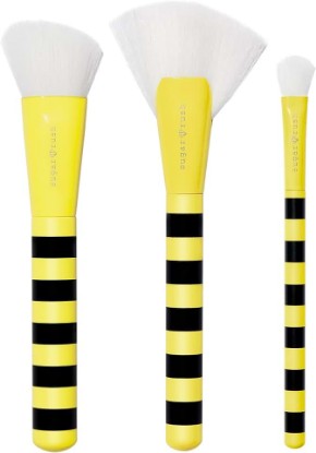 Picture of tarte fly squad brush set – Eye & Cheek Brushes with Blending, Angled & Fan Designs to Seamlessly Apply Highlighter & Buildable Makeup Looks, Vegan & Cruelty-Free