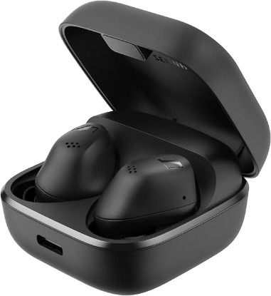 Picture of Sennheiser ACCENTUM True Wireless Earbuds - Crystal-Clear Sound with Hybrid ANC, Ergonomic Design, 28-Hour Battery Life, Touch Interface, Black