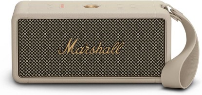 Picture of Marshall Middleton Portable Bluetooth Speaker - Rugged Waterproof/Dust-Proof Design | Loud Stereo Sound, Deep Bass | Compact and Wireless for Travel and Outdoors - Cream