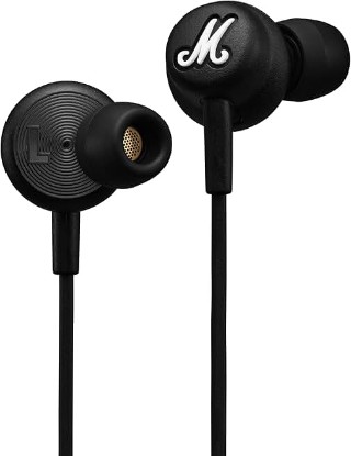 Picture of Marshall Mode USB-C Wired Earbuds - Built-in Microphone | Customizable Fit | Tangle-Resistant Cord | Dynamic Drivers - Black