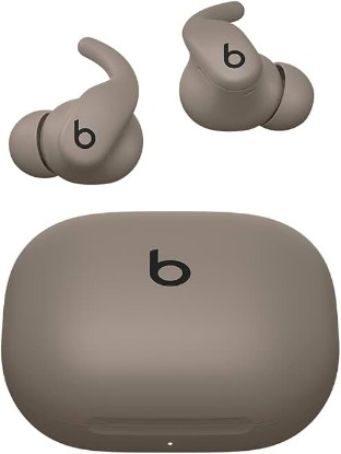 Picture of Beats Powerbeats Fit - Wireless Noise Cancelling Workout Earbuds with Secure-Fit Wingtips, Up to 30-Hour Battery Life, Sweat & Water Resistant - Gravel Gray (Renewed)