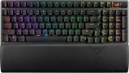Picture of ASUS ROG Strix Scope II 96 Wireless Mechanical Gaming Keyboard – 96% Full-Size, Tri-Mode Connectivity, Hot Swappable Pre-lubed ROG NX Snow Linear Switches, PBT Keycaps, RGB, PC/Mac Support-Black