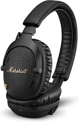 Picture of Marshall Monitor III A.N.C. Over-Ear Bluetooth Headphones - Active Noise Cancelling with Microphone | 100+ Hrs Wireless Playtime | Lightweight, Foldable Design for Travel - Black (Renewed)