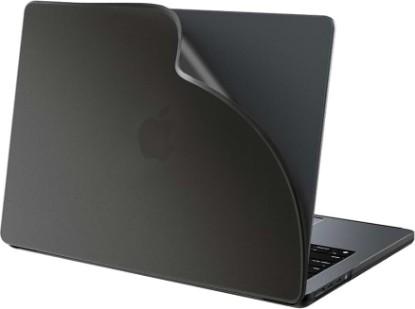 Picture of BlueSwan Flexible Case for MacBook Pro 14 inch, M5-M1 Pro/Max 2026-2021 | Anti-Scratch Protective Laptop Cover with Grippy Matte Texture, Seamless Fit and Lightweiht, Frosted Black Global Recycled Standard