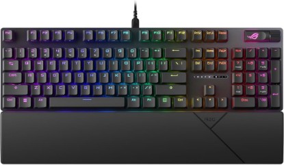Picture of ASUS ROG Strix Scope II X Wired USB Mechanical Gaming Keyboard – 100% Full-Size, Hot Swappable Pre-lubed ROG NX Snow V2 Linear Switches, PBT Keycaps, RGB, PC/Mac Support - Black