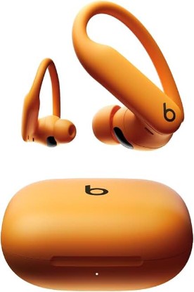 Picture of Beats Powerbeats Pro 2 - Wireless Noise Cancelling Workout Earbuds with Secure- Fit Earhooks, Up to 45-Hour Battery with Charging Case, Sweat & Water Resistant, Heart Rate Monitoring - Electric Orange