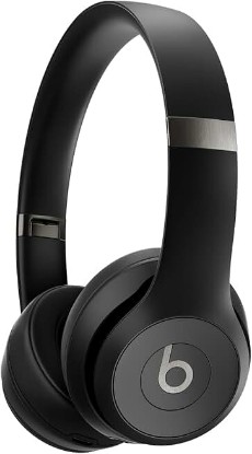 Picture of Beats Solo 4 - Wireless On-Ear Bluetooth Headphones, Up to 50-Hour Battery Life, Ultra-Lightweight Comfort, Powerful and Balanced Sound, Apple & Android Compatible - Matte Black